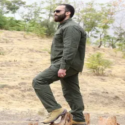 پیراهن تاکتیکال کتان خاکی