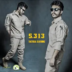 پیراهن تاکتیکال کتان خاکی