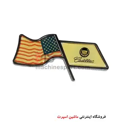آرم کادیلاک و پرچم آمریکا