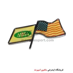 آرم لندرور و پرچم آمریکا