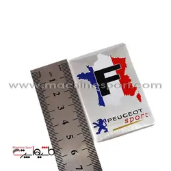 آرم برای پژو اسپرت با طراحی پرچم فرانسه PEUGEOT sport