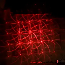 لیزر لایت طرح دار توپ ستاره گل