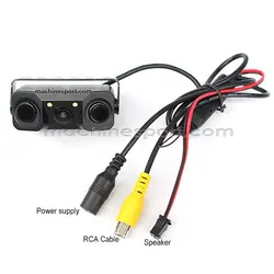 سنسور پارک و دوربین دنده عقب به همراه مانیتور آینه ای 4.3 اینچ