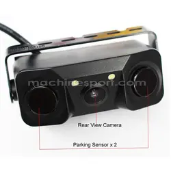 سنسور پارک و دوربین دنده عقب به همراه مانیتور آینه ای 4.3 اینچ