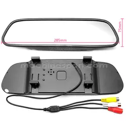 سنسور پارک و دوربین دنده عقب به همراه مانیتور آینه ای 4.3 اینچ