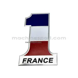 برچسب سه بعدی آلومینیومی پرچم فرانسه