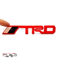 آرم TRD تیونینگ تویوتا پرچم دار قرمز رنگ سایز 15 سانت