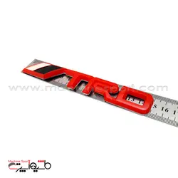 آرم TRD تیونینگ تویوتا پرچم دار قرمز رنگ سایز 15 سانت