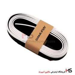 لیپ زیر سپر مدل سامورایی مشکی با لبه سفید