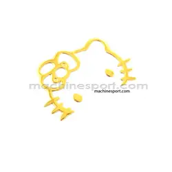 آرم عروسک کیتی طلایی گلد