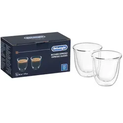فنجان دوجداره 2 عددی دلونگی اسپرسو مدل Wall Glasses