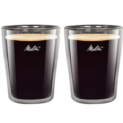 فنجان دوجداره 2 عددی ملیتا کافه لانگ مدل Wall Glasses