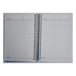 دفترچه یادداشت ۱/۸ پربرگ فنر بغل جلد رنگی