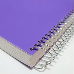 دفترچه یادداشت ۱/۸ پربرگ فنر بغل جلد رنگی