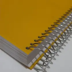 دفترچه یادداشت ۱/۸ پربرگ فنر بغل جلد رنگی