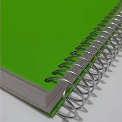 دفترچه یادداشت ۱/۸ پربرگ فنر بغل جلد رنگی