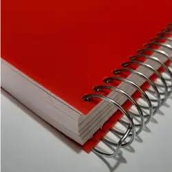 دفترچه یادداشت ۱/۸ پربرگ فنر بغل جلد رنگی