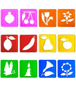 شابلون گل و میوه