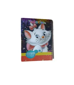 دفتر 100 برگ خط دار تک سیم جلدسخت