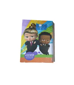 دفتر 100 برگ خط دار تک سیم جلدسخت