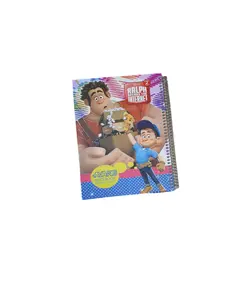 دفتر 100 برگ خط دار تک سیم جلدسخت