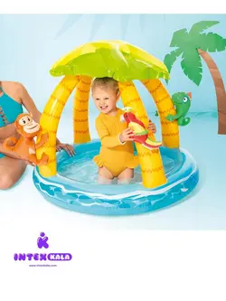 استخر بادی کودک طرح برگ سایبان دار اینتکس مدل 58417