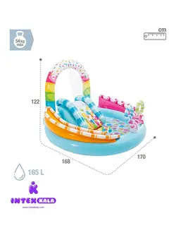 پارک ابی و استخر بادی سرسره دار کندی اینتکس مدل 57144