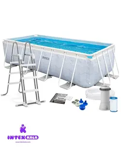 استخر فریمی پیش ساخته 4x2x1 عمیق طرح جدید اینتکس 26780