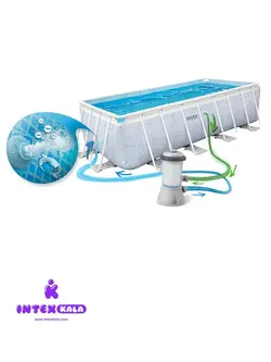 استخر فریمی پیش ساخته 4x2x1 عمیق طرح جدید اینتکس 26780