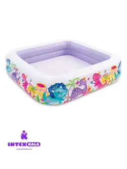استخر بادی سایبان‌دار کودک طرح دایناسور اینتکس مدل 57470