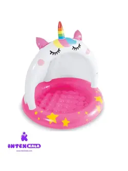 استخر بادی سایبان دار کودک طرح کتیکورن اینتکس مدل 58438
