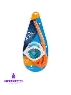 عینک ماسک و اسنورکل کودک طرح کوسه اینتکس مدل 55944