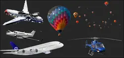 فوتیج هواپیما، هلیکوپتر و بالن