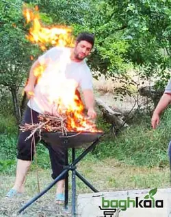 باربیکیو و آتشدان ذغالی پارمیس کد 412 parmis (درب قرمز)