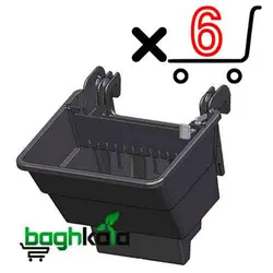 گلدان دیوار سبز (6 عدد)