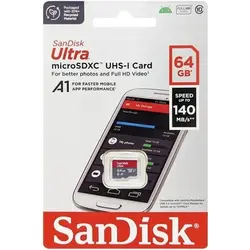 کارت حافظه 64 گیگ سن دیسک Ultra UHS-I microSDXC - فروشگاه اینترنتی مالکد