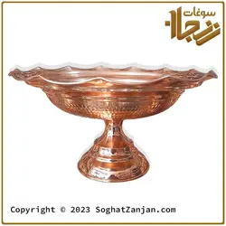 میوه خوری مسی چکشی با طرح الماس تولید زنجان
