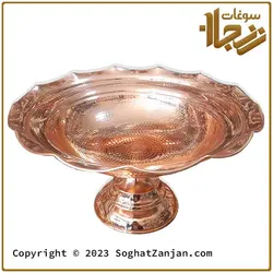 میوه خوری مسی چکشی با طرح الماس تولید زنجان