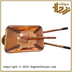 هفت سین با فرغون مسی تزیینی کوچک ساخت زنجان