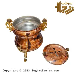 سماور کتری مسی و قوری مسی زنجان طرح جدید