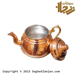 سماور کتری مسی و قوری مسی زنجان طرح جدید