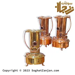 چراغ مسی تزیینی کوچک ، طرح قدیم زنجان