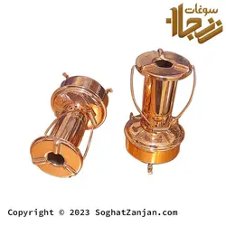 چراغ مسی تزیینی کوچک ، طرح قدیم زنجان