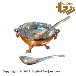 قاشق آجیل خوری مسی دست ساز ساخت زنجان