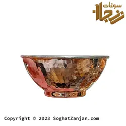 کاسه مسی آبگوشت خوری چکشی ساخت زنجان