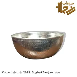 کاسه مسی آبگوشت خوری چکشی ساخت زنجان