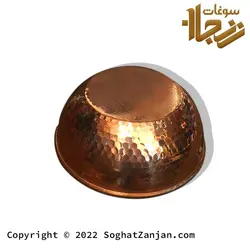 کاسه مسی آبگوشت خوری چکشی ساخت زنجان