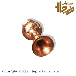 گلدان مسی ساده پایه دار نانو شده در سه سایز تولید زنجان