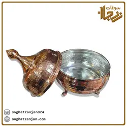 قندان مسی چکشی سه پایه اصل زنجان