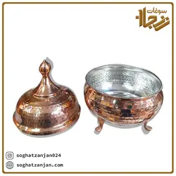 قندان مسی چکشی سه پایه اصل زنجان